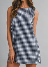AVERY GINGHAM MINI DRESS