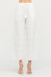 MANDY BIARRITZ EMBROIDERED PANTS