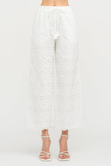 MANDY BIARRITZ EMBROIDERED PANTS