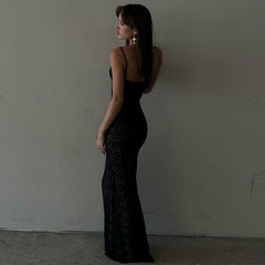 Seraphina Formal Sleeveless Lace Midi Dress