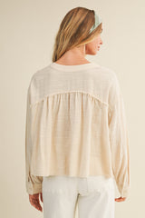 PAEKA BUTTON DOWN TOP