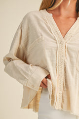 PAEKA BUTTON DOWN TOP