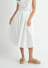 WILLOW PLEATED MIDI SKIRT