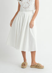 WILLOW PLEATED MIDI SKIRT