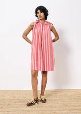 AELIA PINK STRIPED MINI DRESS