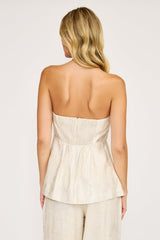 BARBARA STRAPLESS LONG VEST