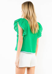 PAIGE RUFFLE SLEEVE TOP