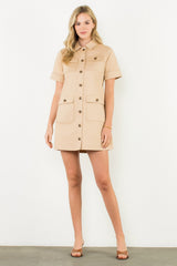 HANNAH UTILITY MINI DRESS