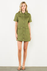 HANNAH UTILITY MINI DRESS