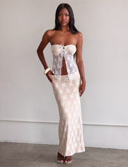KAROLINA TOP - WHITE : WHITE LACE