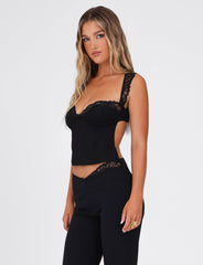 NYOMI TOP - BLACK