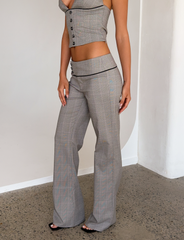 TERESIA PANT - GREY CHECK