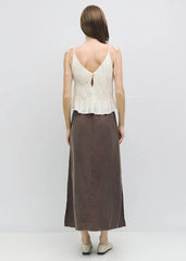 KENDRA CROPPED SLIP-STYLE TOP
