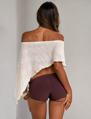 FAIRLEE PONCHO - CREAM