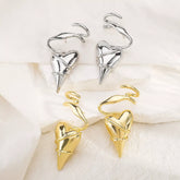 Heart-Shaped Twisted Wire Earrings