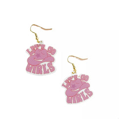 Cowgirl Hat Dangle Earrings