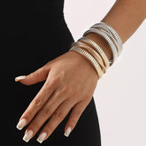 Multi-Layered Open Bracelet