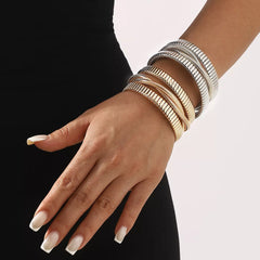 Multi-Layered Open Bracelet