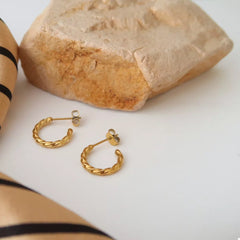 18K Gold-Plated Hoop Earrings