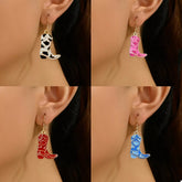 Cowgirl Boot Dangle Earrings