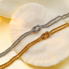 Stainless Steel Twisted Chain Bracelet