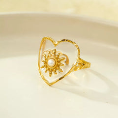 18K Gold-Plated Adjustable Open Ring
