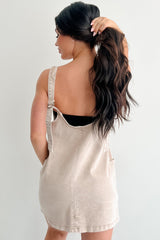 Living Steady Denim Overall Dress (Ash Mocha)