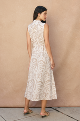 LUCIANA SLEEVELESS MIDI DRESS