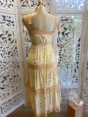 Yellow Tied Maxi Dress