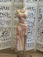 Tie Dye Cutout Dress- Estira, Stretchy