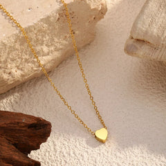 18K Gold-Plated Heart Pendant Necklace