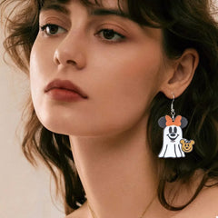 Halloween Mickey Ghost Dangle Earrings