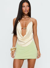 Brennah Jersey Mini Skort Pistachio