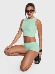 Henree Terry Co-ord Mint Green