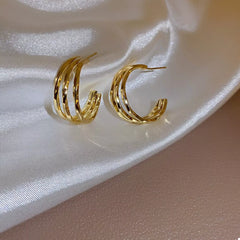 18K Gold-Plated Hoop Earrings