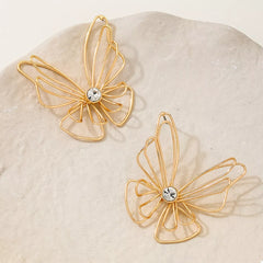 18K Gold-Plated Butterfly Earrings