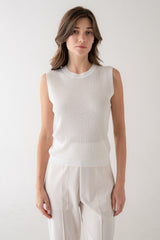 NORA RIBBED KNIT TOP