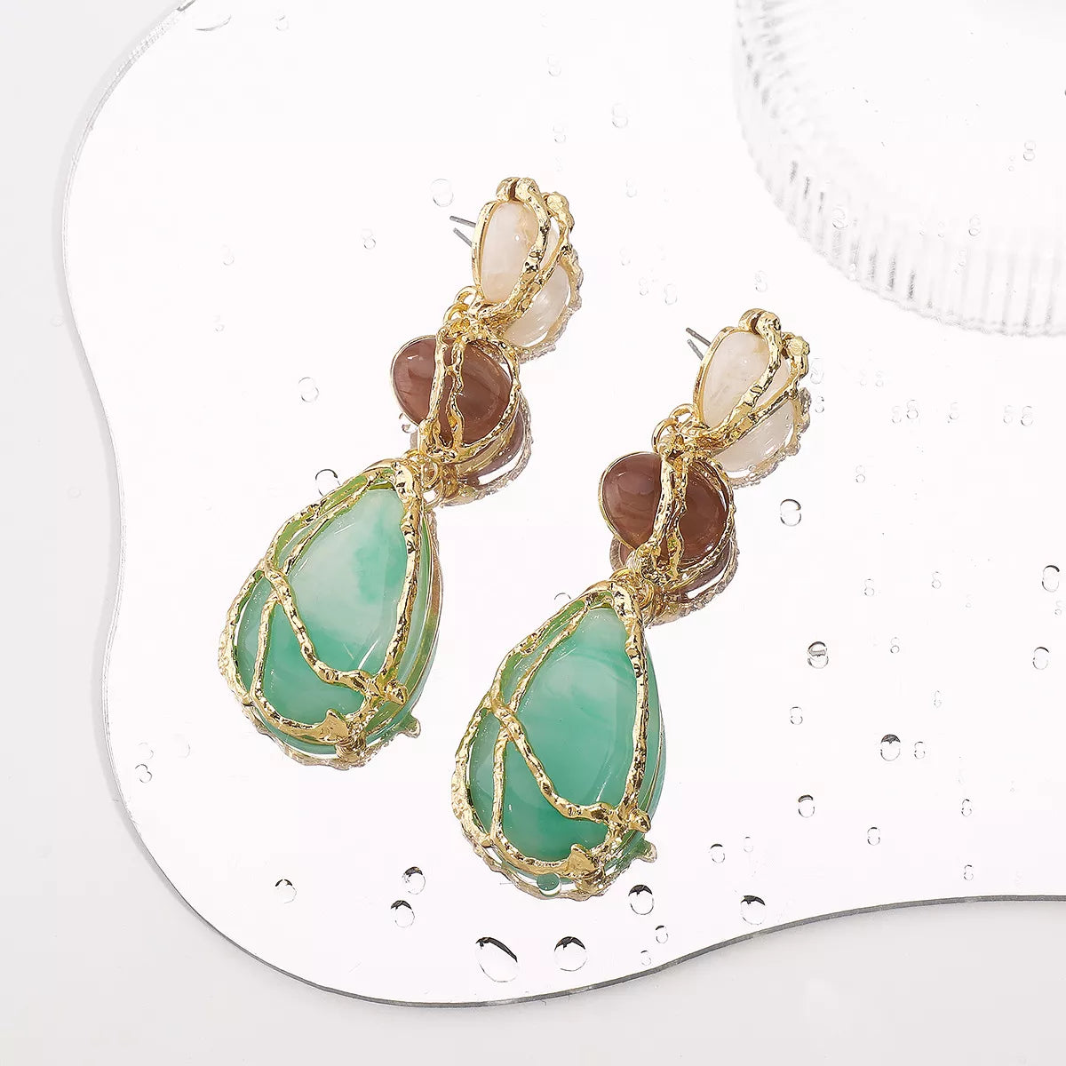 18K Gold-Plated Teardrop Earrings
