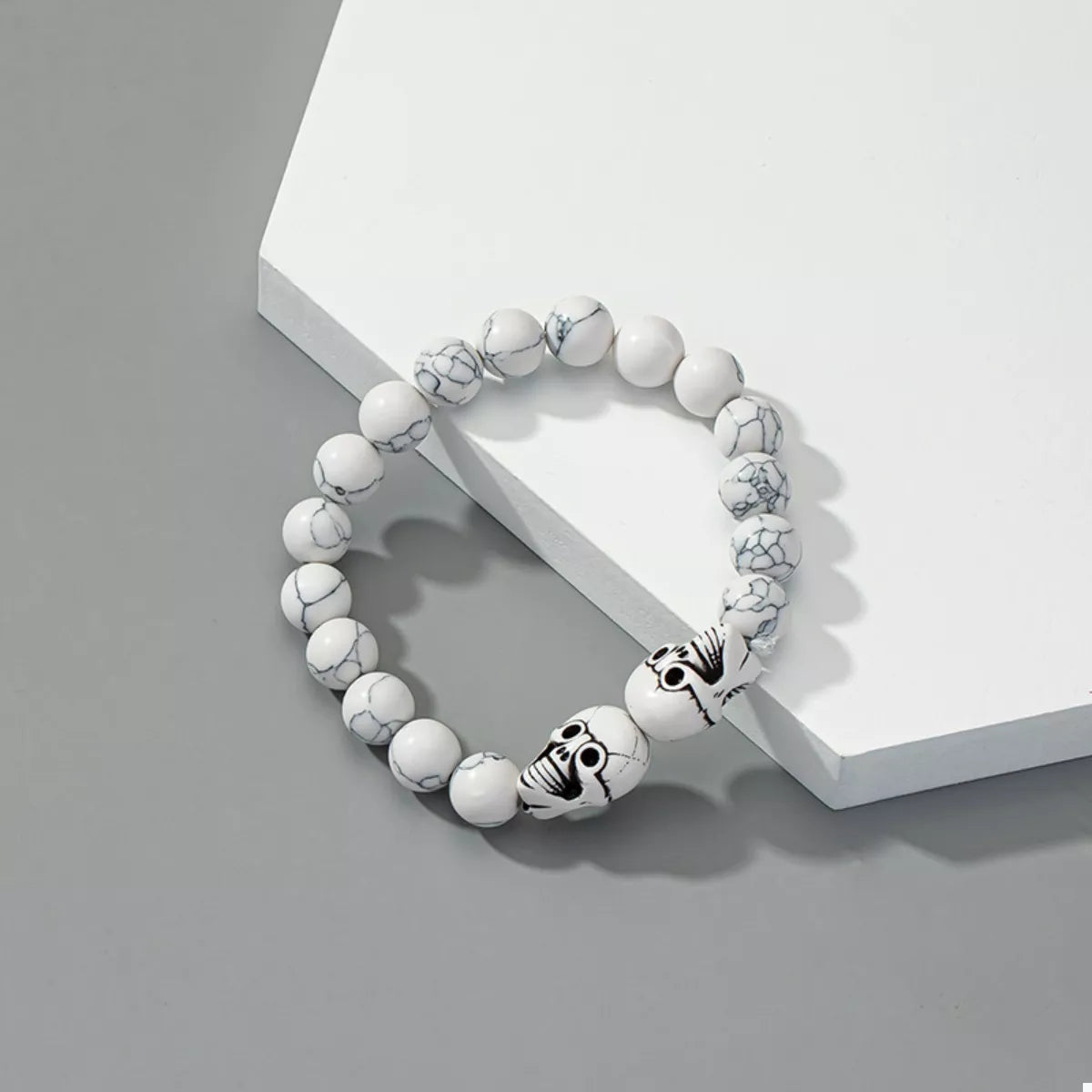 Halloween Skull Beaded Bracelet