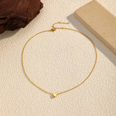 18K Gold-Plated Heart Pendant Necklace