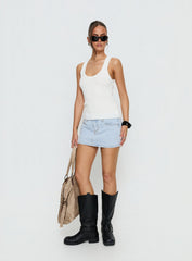 Kyrella Longline Vest Top White