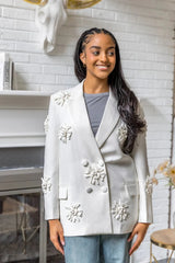ROSA FLORAL DETAIL BLAZER