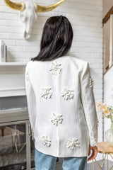 ROSA FLORAL DETAIL BLAZER