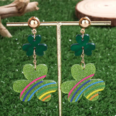 Lucky Clover Dangle Earrings