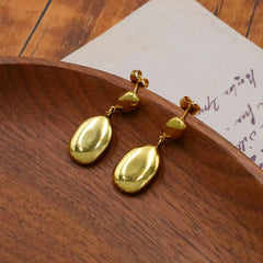 18K Gold-Plated Drop Earrings