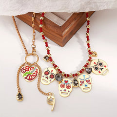 18K Gold-Plated Halloween Charm Necklace
