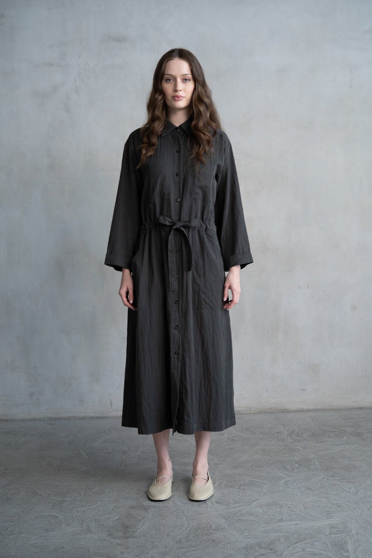 KARLIE MIDI SHIRT DRESS