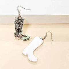 Western Boot Dangle Earrings
