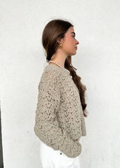 ELLE KNIT CHEVRON SWEATER