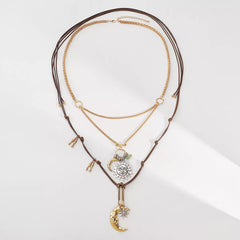 Moon & Sun Pendant Necklace